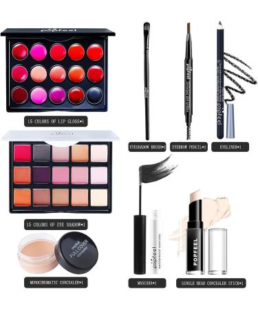 Professional makeup kit Make up set teenagers girls Cosmetic 9 to 12 with Lip gloss eye shadow mascara eyeliner etc. for Teenage & Adults(8pcs) 8 PCS - Buy Online on GoSupps.com