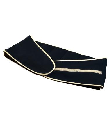 Cherry stone pillow. Belt with Velcro fastening - approx. 135cm - 7-chamber - heat pad back heat belt XXL grain pillow - dark blue