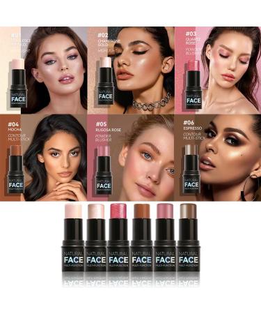 Shop Waterproof Contour Stick Highlight Stick & Blush Stick for Flawless 3D Facial Shaping - Long-Lasting Makeup (06#ESPRESSO) - International Shipping Available - Buy Online on GoSupps.com