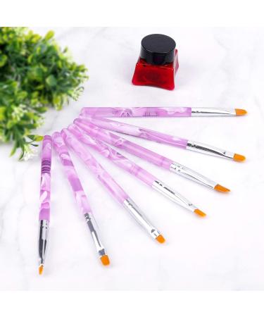 7-Piece UV Gel & Acrylic Nail Brush Set for Professional Nail Art - Perfect for Salons & Home Design - Buy Online on GoSupps.com