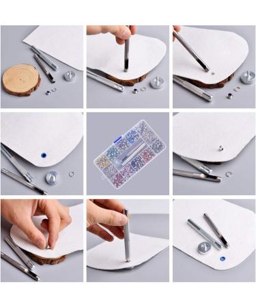 Metal Grommet Kit 3/16 inch 400Pcs Grommets Eyelets Sets with 3 Pieces Install Tool Kit and Box for Shoes Clothes Crafts Bag DIY Project 4 Colors 3/16 inch 400 Sets  4 Colors - Buy Online on GoSupps.com
