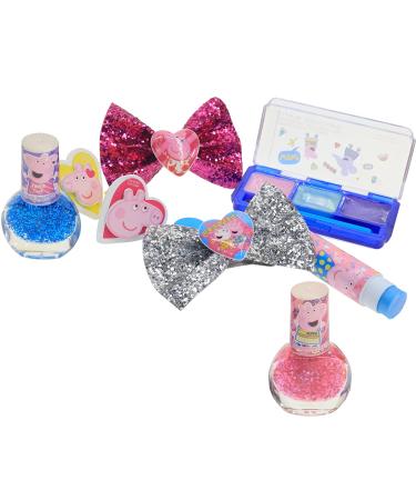 Peppa Pig Townley Girl Backpack Makeup Set for Kids - Lip Gloss, Nail Polish, Hair Bow & More - Perfect for Parties & Makeovers - Ages 3 - Buy Online on GoSupps.com