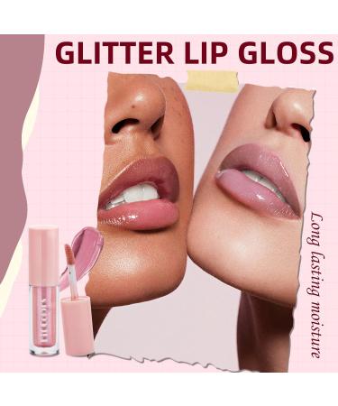 HOSAILY Glitter Liquid Lipstick Set - 5 Colors Metallic Shimmer Waterproof & Long Lasting Lip Gloss for Plumping Shine - 1 Ounce Pack - Buy Online on GoSupps.com