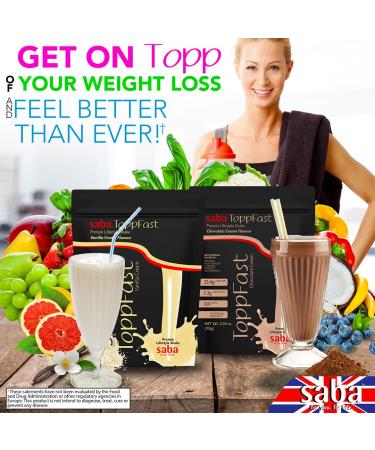 Saba ToppFast Nutritional Shake - 30 Servings of Protein Herbs Vitamins & Antioxidants - International Shipping Available - Buy Online on GoSupps.com