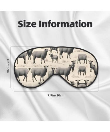Buy SSIMOO Cute Sheep Lamb Print Eye Mask - Ultra-Soft Light-Blocking for Restful Sleep | International Shipping - Buy Online on GoSupps.com
