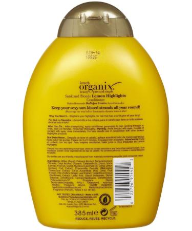 Ogx Sunkissed Blonde Conditioner with Lemon Highlights - 13 oz | Best for Blonde Hair & International Shipping - Buy Online on GoSupps.com
