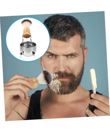 Minkissy Men's Shaving Brush Set Razor Stand Face Brush & Mustache Kit for Precision Shaving - Buy Online on GoSupps.com