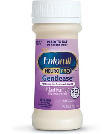 Enfamil NeuroPro Gentlease Baby Formula 6ct 2fl oz Bottles - Brain & Immune Support with DHA, Clinically Proven to Reduce Fussiness, Gas & Spit-Up - Pack of 8 - Buy Online on GoSupps.com