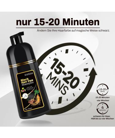 Evil Black Hair Dye Shampoo 3 in 1 Hair Color Shampoo for WomenMen for Gray Coverage for Instant Herbal Natural Hair Dye - Buy Online on GoSupps.com