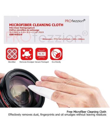 PROfezzion 4-Pocket Foldout Filter Pouch for 82mm Camera Lens Filters - Shock Resistant Case with Microfiber Cloth - Buy Online on GoSupps.com