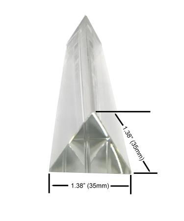 Amlong Crystal 8 Optical Glass Triangular Prism for Light Spectrum Physics and Photography - 200mm - Buy Online on GoSupps.com