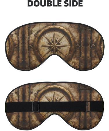 Soft Sleep Mask with Compass Card Breathable Eye Patch Perfect for Travel and Relaxation - Buy Online on GoSupps.com