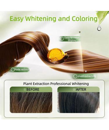 Hair Dye for Women - Repairing Cream with Vegetable Oil 260 ml - Pack of 2 Bottles of Hair Color White-Grey Hair Cover for Adults Seniors Hairdressers - Buy Online on GoSupps.com