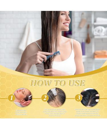 Znnhnn Hair oil with honey and rosemary extract deeply repairs dry split ends accelerates hair growth provides shine without greasy leaves for permanently damaged and dry hair 10 ml - Buy Online on GoSupps.com