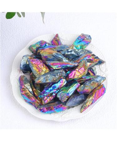 Natural Crystal Rough Natural Crystal Raw Healing Stone Electroplate Quartz Specimens Rough Collectibles Raw Gemstone Fish Tank Decoration Energy Home Decoration (Color : Purple Green) - Buy Online on GoSupps.com