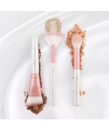 Shop Luvia Highlight & Contour Brush Set - 3 Vegan Makeup Brushes for Flawless Looks - International Shipping Available! - Buy Online on GoSupps.com