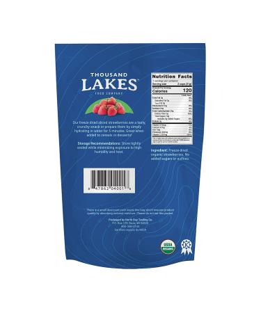 Organic Freeze Dried Strawberries 2-pack - No Sugar Added - 2.2 ounces total - Buy Online on GoSupps.com