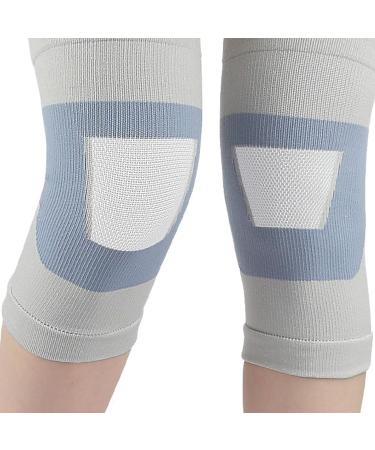 Premium Light Gray Compression Knee Pad - Non-Slip High Elastic Breathable XL for Training | International Shipping - Buy Online on GoSupps.com