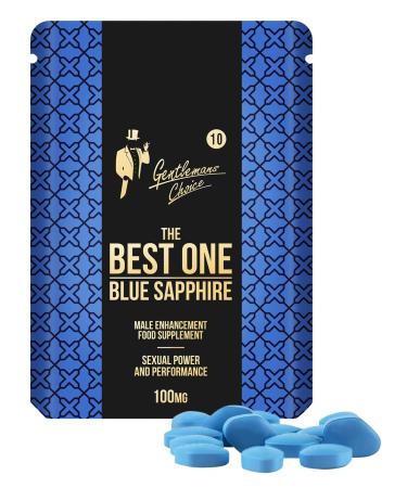 Gentleman's Choice Blue Sapphire | 10 Tablets | Fast Effect Male Performance Enhancing 100% Herbal Food Supplement | Fast Acting | Ginseng Maca | Energy and Stamina Support | Made in UK 1 count (Pack of 10)