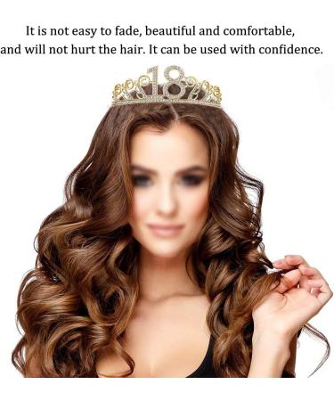 Oro 18th Birthday Crown Tiara & Birthday Sash - Silver Crystal Princess Hair Accessories for Celebrations - Buy Online on GoSupps.com