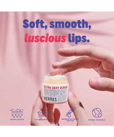 100% Natural Vegan Lip Scrub & Mask Set - Coconut Exfoliator for Chapped Lips | Gentle Sugar Polish Gift Set - Buy Online on GoSupps.com