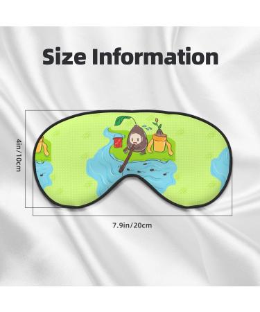 Buy Sunflower Seeds Fishing Eye Mask - Unisex Adjustable Blackout Sleep Mask for Travel Yoga & Office Naps - Buy Online on GoSupps.com