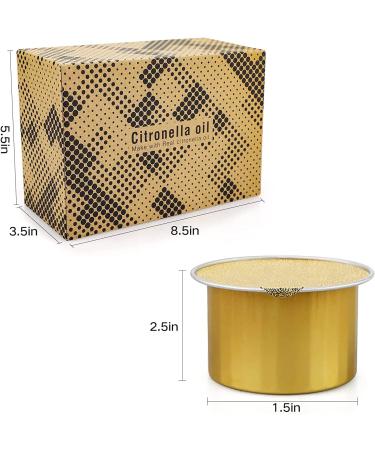 24 Pack Citronella Candles | 240H Burning Time | Natural Soy Candle Set for Outdoor Camping, Patio, BBQ | Summer Gifts - Buy Online on GoSupps.com