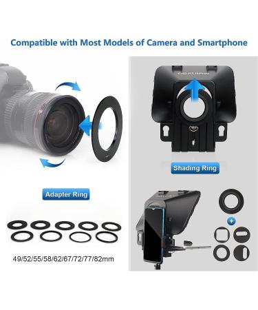 Desview T3 Teleprompter 11 iPad Tablet iPhone 70/30 Beam Splitter Glass Remote Control DSLR Smartphone Video Recording - Buy Online on GoSupps.com