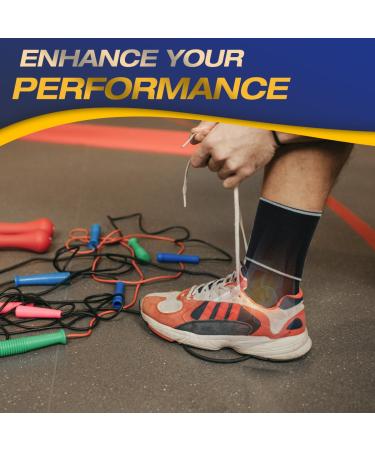 Ankle Brace for Men & Women - Adjustable Compression Sleeve for Tendonitis Sprains & Sports Protection (Gray - Buy Online on GoSupps.com