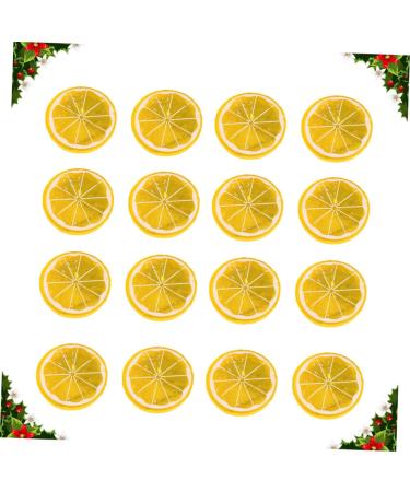 Cabilock 50pcs Orange Realistic Limes Slice Candy Decorations Wedding Decoration Inflatable Toy Fragrance Oil Lamp Candy Resin Charms Diy Ornaments Supplies Coffee Decor Lemon Slices Fruit Yellow 5X0.9cm - Buy Online on GoSupps.com