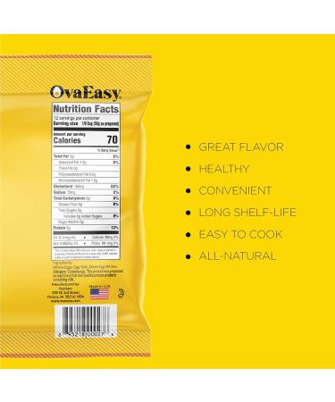 OvaEasy Dehydrated Egg Crystals 4.5oz (128g) Bag - All-Natural Powdered Eggs for Camping & Backpacking - Buy Online on GoSupps.com