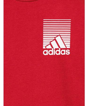 adidas Boys' 3-Stripes Long Sleeve Cotton T-Shirt - Large Vivid Red - Buy Online on GoSupps.com