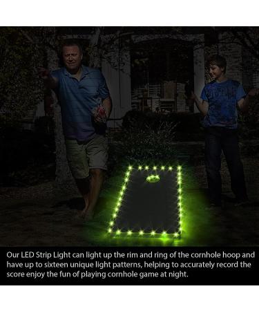 Score Sensing LED Cornhole Lights - 7 Color Change, Set of 2 - Enhance Nighttime Cornhole Game Experience - Buy Online on GoSupps.com