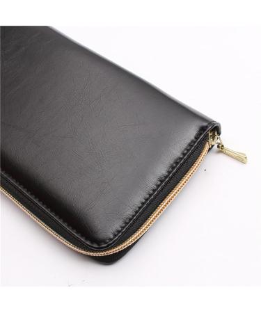 Compact Leather Scissor Case Storage Organizer Perfect for Hair Salons and Stylists Fits 4 Scissors - Buy Online on GoSupps.com