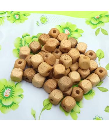 200pcs 10mm Beech Wooden Cube Beads for DIY Handmade Mom Beading - Natural Wood Square Beads (10mm) - Buy Online on GoSupps.com