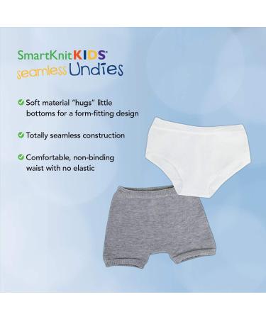 SmartKnitKIDS 3 Pack Seamless Sensory-Friendly Socks & Girls' Boy Cut Undies (Pink/Purple/White) - Sizes 2X-Large & Large - Buy Online on GoSupps.com