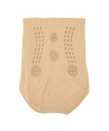 Hztyyier Body Shaping Shorts nylon fabric pure color good elasticity wear resistance seamless abdominal tales underpants breathable for daily use XL skin color