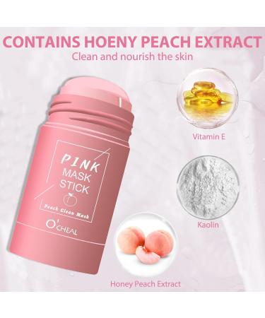 QJFHURB Green Stick 2 pieces Green Mask Stick Green Stick Green Stick Blackheads Honey Peach Greenstick Mask Stick Green Tea Mask Green Tea Mask Green Tea Deep Cleansing Blackhead with 1 cool - Buy Online on GoSupps.com