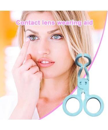 Invisible Lens Wearing Aids Invisible Applicator and Remover | Soft Invisible Lenses Remover and Insertion Tool Invisible Lens Wearing Aids Application Tool Invisible Lens Tweezers Blue - Buy Online on GoSupps.com