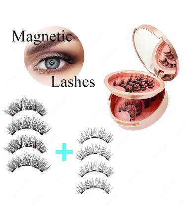 Shop 3D Magnetic Eyelashes Kit - No Glue Reusable & Lightweight | Natural Look Extensions with Applicator Tweezers - Buy Online on GoSupps.com