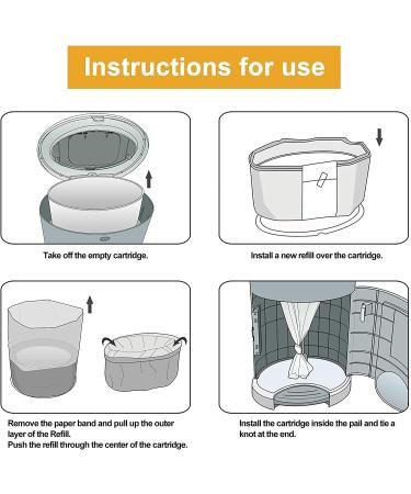 Lionpapa Refills for Dekor Classic Diaper Pails 4 Pack - 4 Count - Buy Online on GoSupps.com