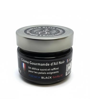 French Black Garlic - Cr me d'Ail Noir Artisanale 100% Naturelle - Texture Onctueuse fa on Confiture - Riche en Antioxydants - Convient aux V g tariens - Id e Cadeau Gourmande Made in France