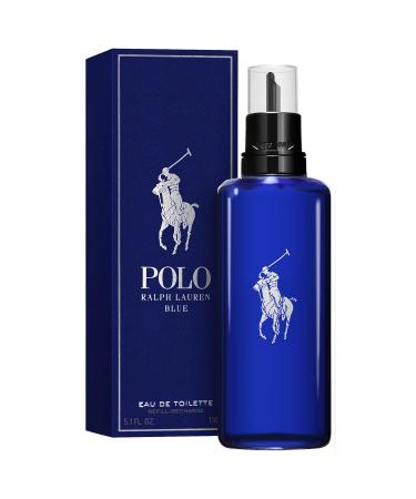 Ralph Lauren - Polo Blue - Eau de Toilette - Men's Cologne - Refillable Cologne Set - With Citrus Sage and Suede - 2.5 Fl Oz Bottle & 5.1 Fl Oz Refill - Buy Online on GoSupps.com