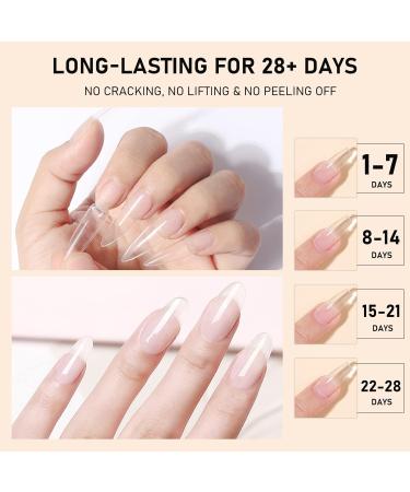 Monja Nail Thickening Solution Kit - Hard Gel for Nails with Tips, Extension & Sculpture - 3D Modeling DIY Manicure Set - Buy Online on GoSupps.com