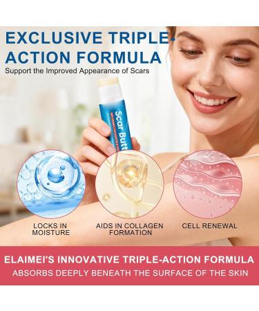 Scars Cream - 20g Light Butter Non Sticky Body Cream Butter Stick For Scars Burn | For Hands Legs Knees Neck Burn Buttons Women Face Body - Buy Online on GoSupps.com