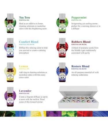 Artizen Top 14 Essential Oil Set for Diffuser and Candle Making - Fall Holiday Fragrance Scents - Lavender, Frankincense, Eucalyptus Oils and More - 100% Pure Therapeutic Grade - Buy Online on GoSupps.com