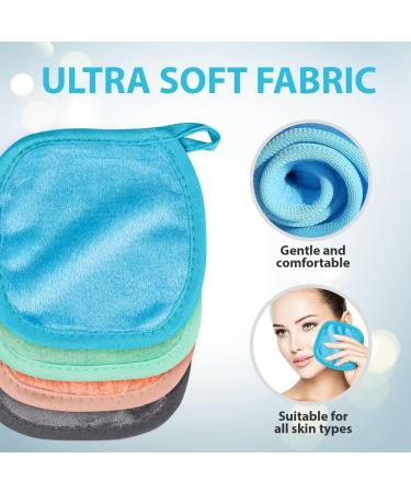 Orighty Reusable Makeup Remover Pads 24 Pack Microfiber Makeup Remover Cloths Cotton Rounds Eco-friendly Face Pads for All Skin Types Makeup Wipes for Facial Cleansing Ideal Gift for Women 5 x 5  - Buy Online on GoSupps.com