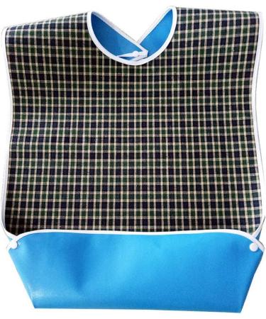 Pengxiaomei Adult Bibs - Washable Dining Bib for Elderly in Green - Protect Clothing with Ease - Buy Online on GoSupps.com