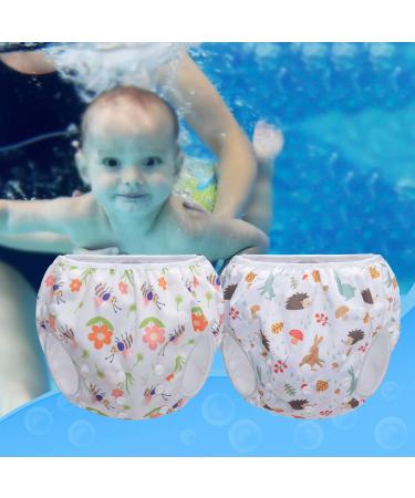 Buy Teamoy Adjustable Washable Swim Diapers (2 Packs) for Babies Up to 3 Years - Cute Hedgehog & Bee Designs - Buy Online on GoSupps.com