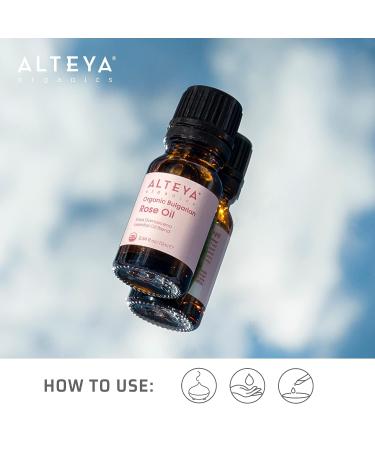 Alteya USDA Organic Bulgarian Rose Oil - 10mL Multi-Use Essential Oil Blend - Buy Online on GoSupps.com